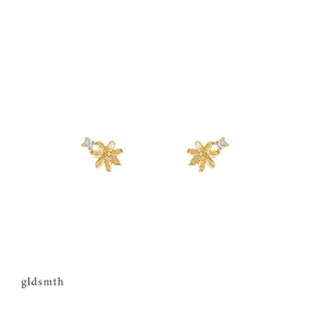 14k Gold Daisy Studs