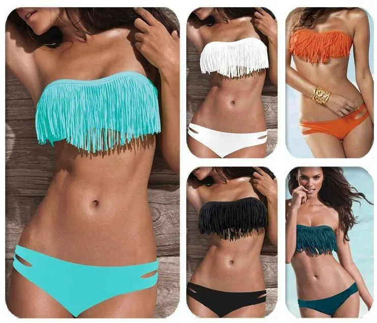 2-Piece: Fashion Fringe Bikini Swimwear