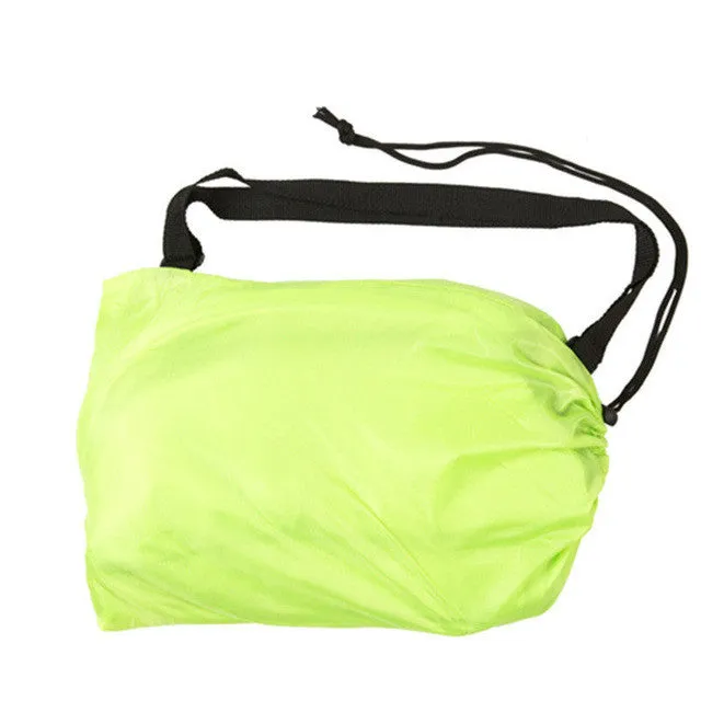 240*70cm Fast Inflatable Lazy bag Air Sleeping Bag Camping Portable Air Sofa Beach Bed Air Hammock Nylon Banana Sofa Lounger