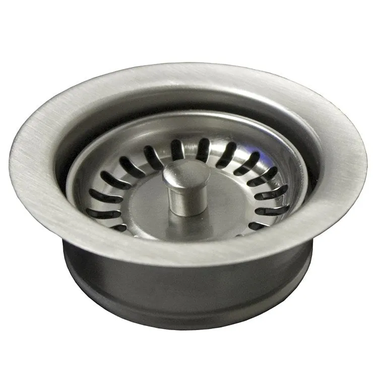 3.5" Kitchen Sink Basket Strainer with Disposer Trim