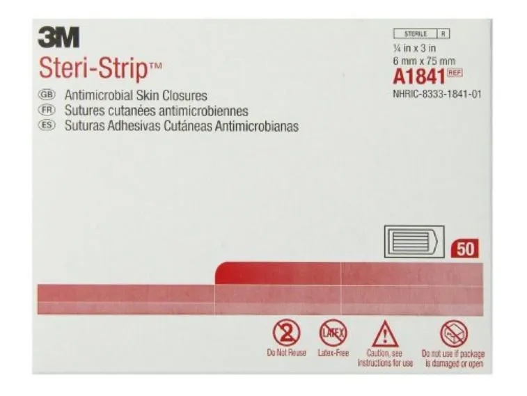 3M Steri-Strip A1841 Antimicrobial Skin Closures 1 Each