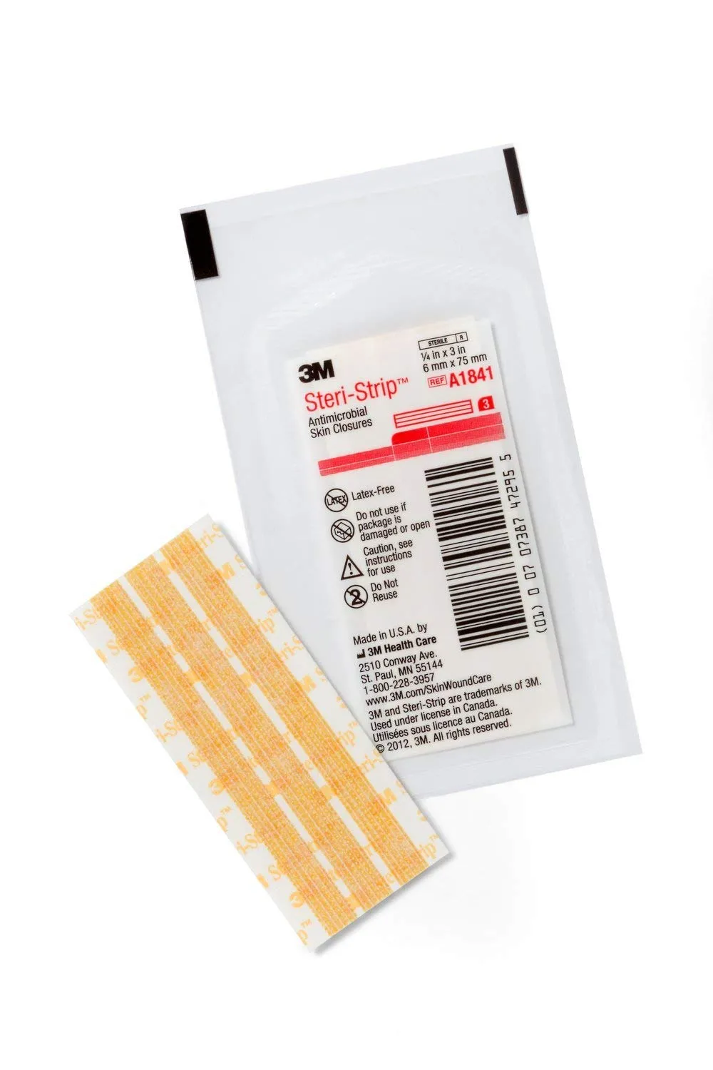 3M Steri-Strip A1841 Antimicrobial Skin Closures 1 Each