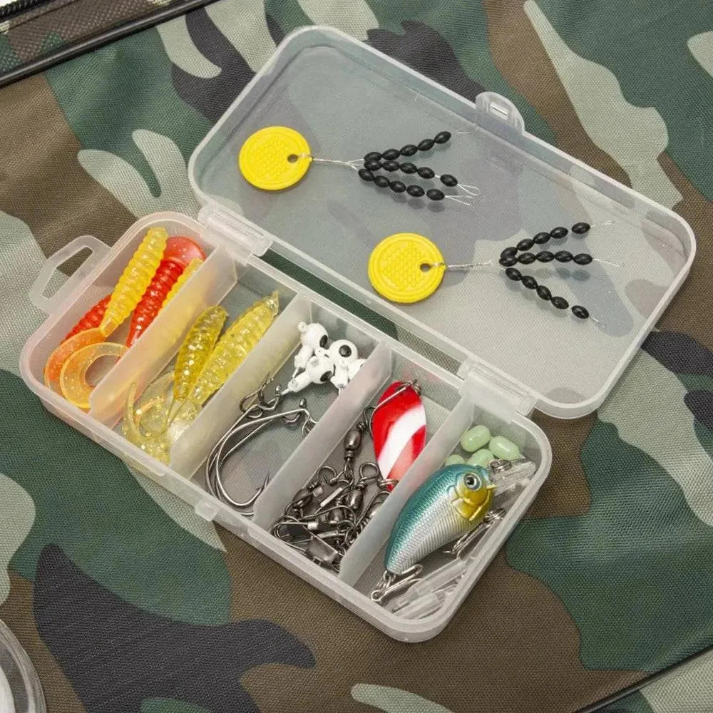 52pcs Ice Fishing Gear Set Ice Fishing Rod and Reel Combo with Ice Fishing Scoo p Ice Fishing Hook Fishing Lures