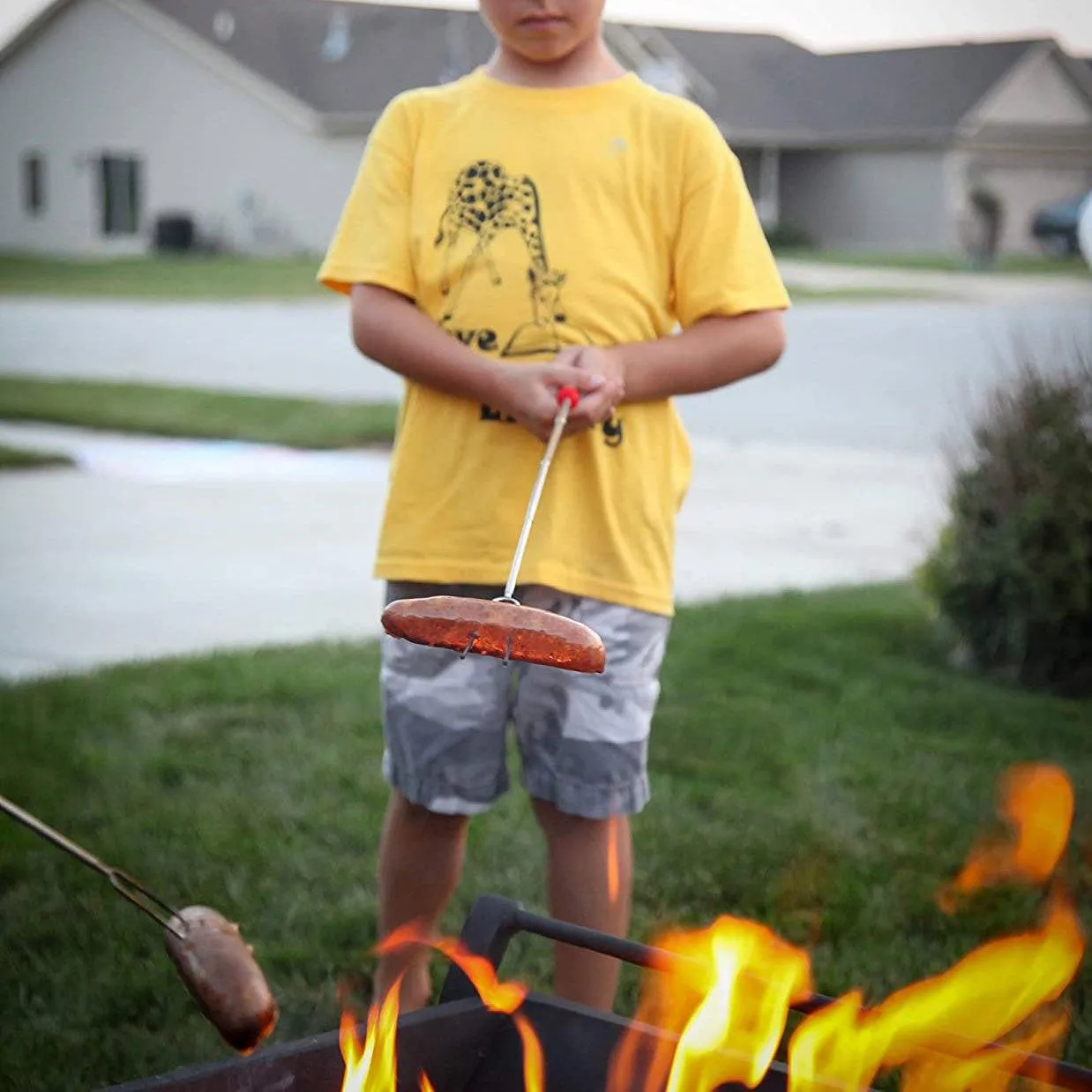 8-Piece Set: Marshmallow Roasting Sticks with Wooden Handle