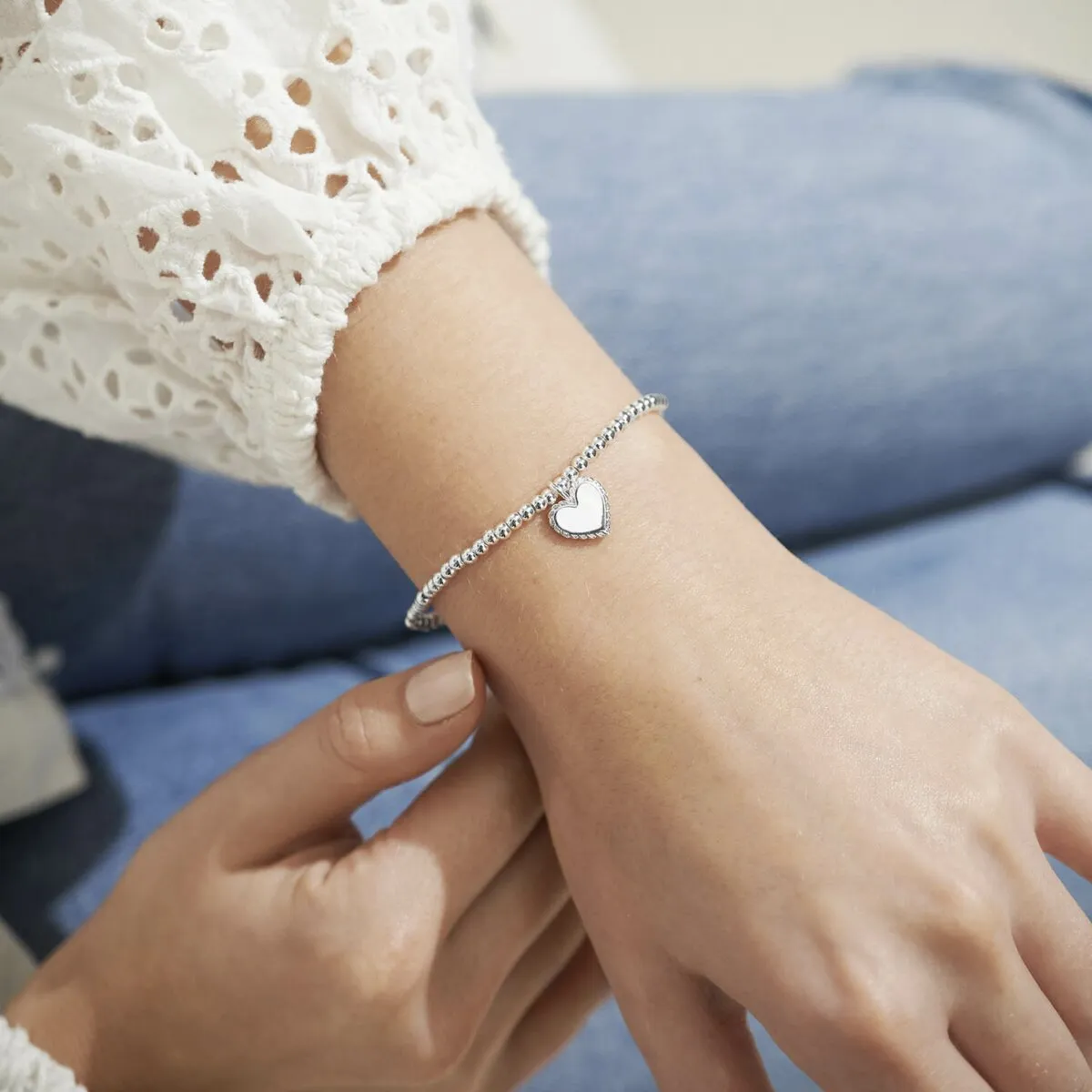 A Little 'Love You Mum' Bracelet | Silver Plated