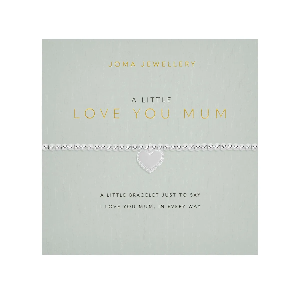 A Little 'Love You Mum' Bracelet | Silver Plated