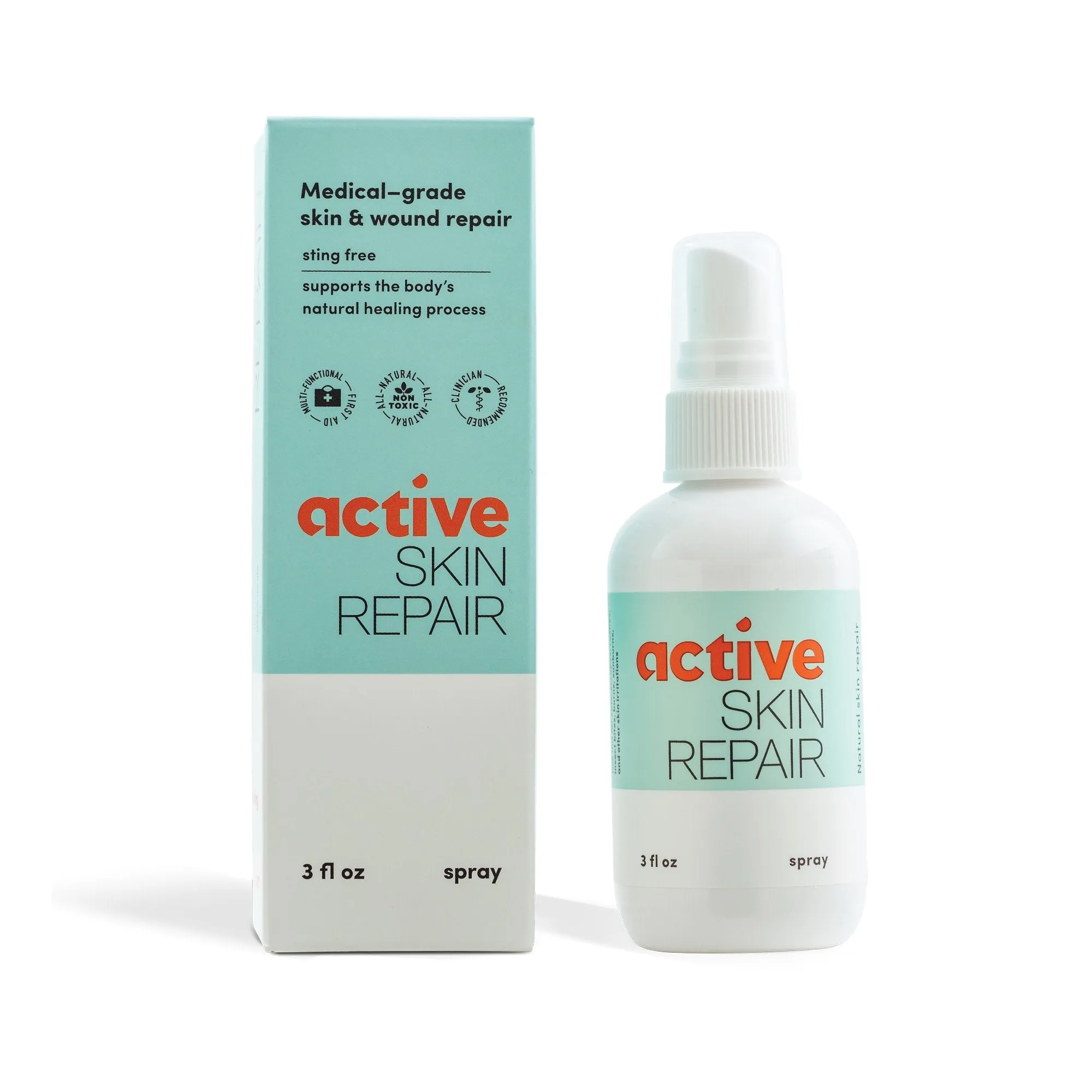 Active Skin Repair Natural First Aid Healing Hydrogel & Spray