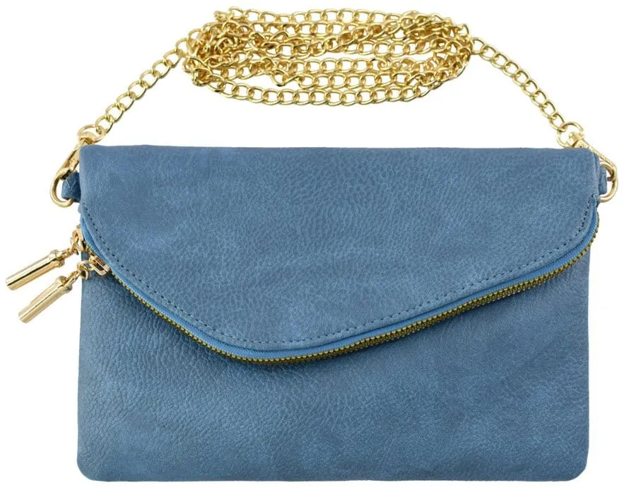 AD2585 Monogrammable Envelope Clutch/Crossbody Bag