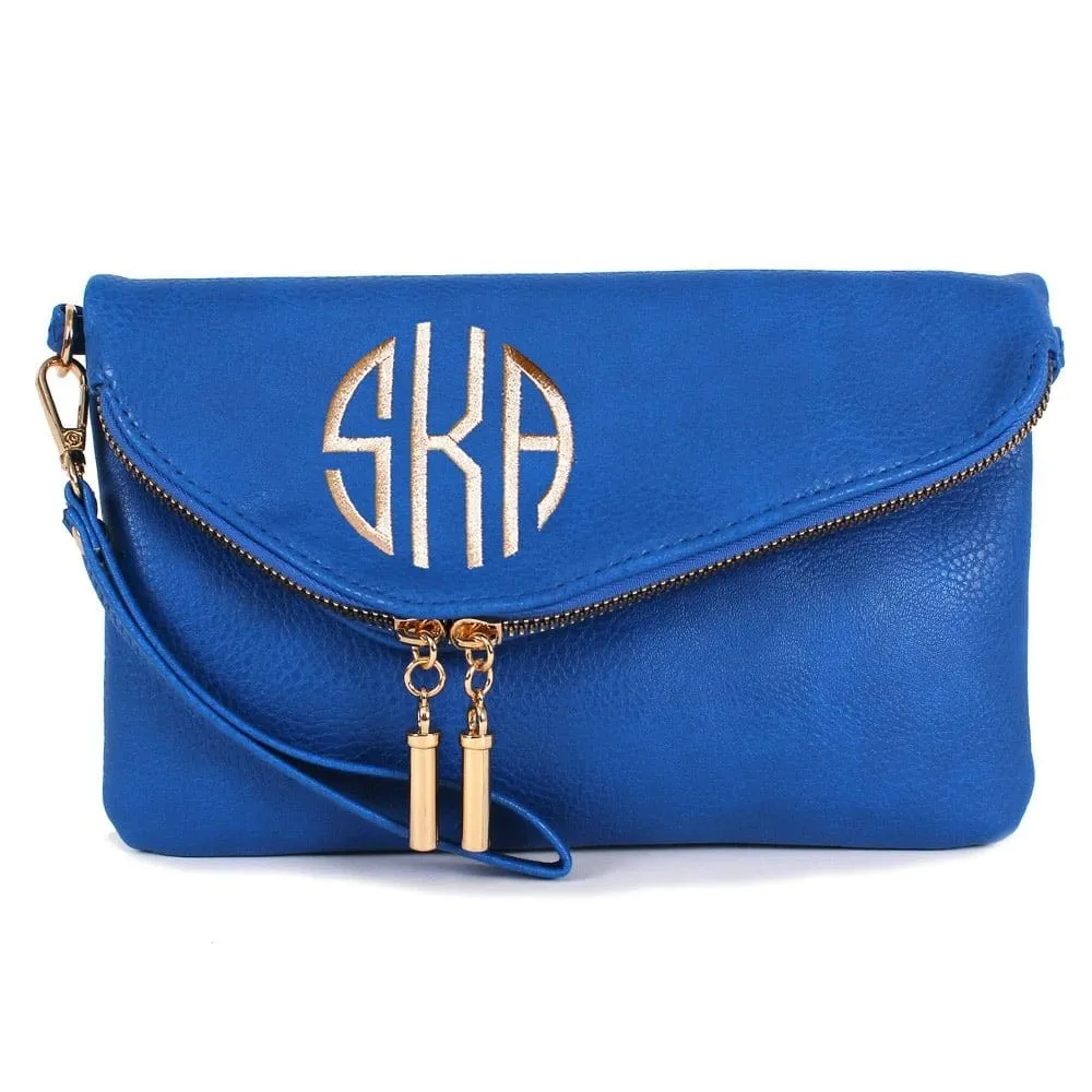 AD2585 Monogrammable Envelope Clutch/Crossbody Bag