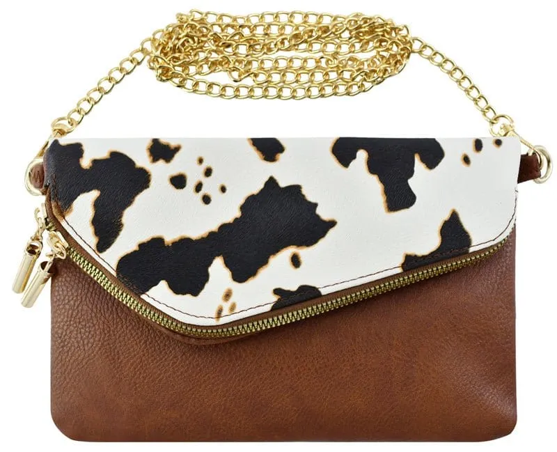 AD2585 Monogrammable Envelope Clutch/Crossbody Bag