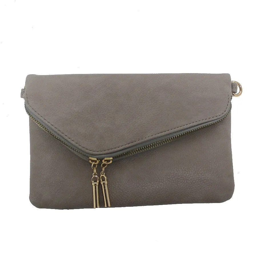 AD2585 Monogrammable Envelope Clutch/Crossbody Bag