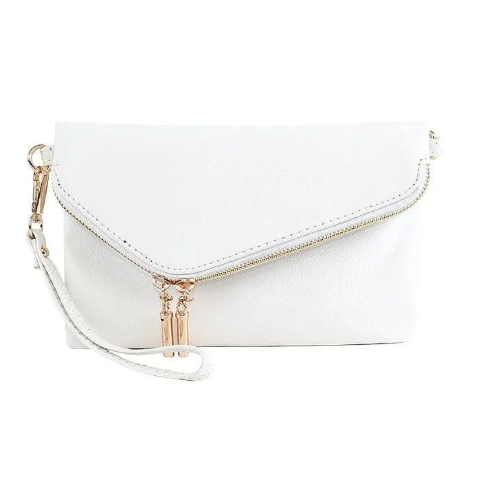 AD2585 Monogrammable Envelope Clutch/Crossbody Bag