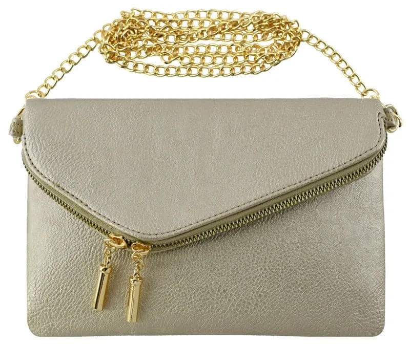 AD2585 Monogrammable Envelope Clutch/Crossbody Bag