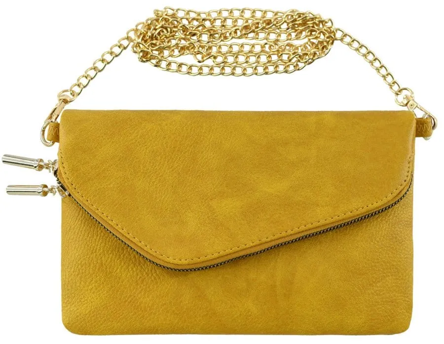 AD2585 Monogrammable Envelope Clutch/Crossbody Bag