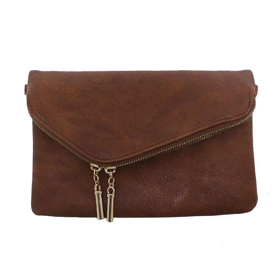 AD2585 Monogrammable Envelope Clutch/Crossbody Bag