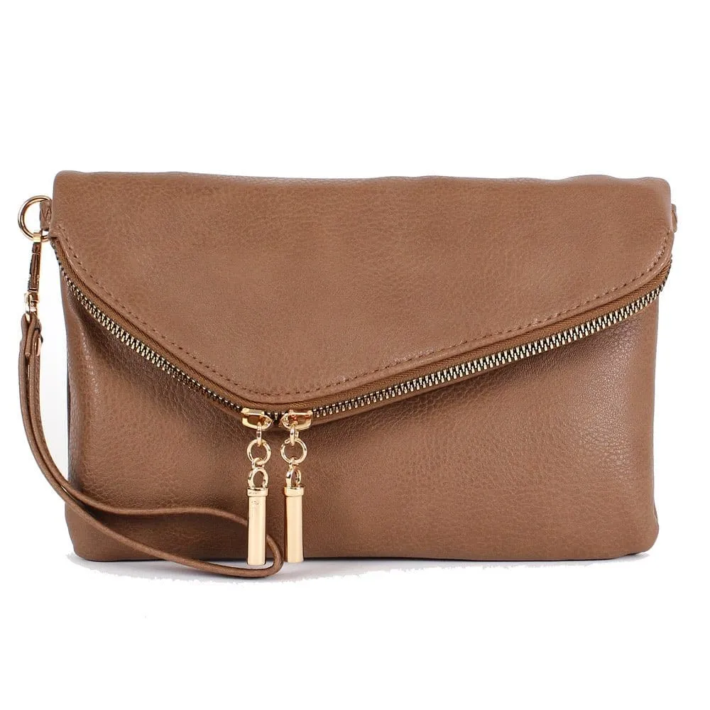 AD2585 Monogrammable Envelope Clutch/Crossbody Bag