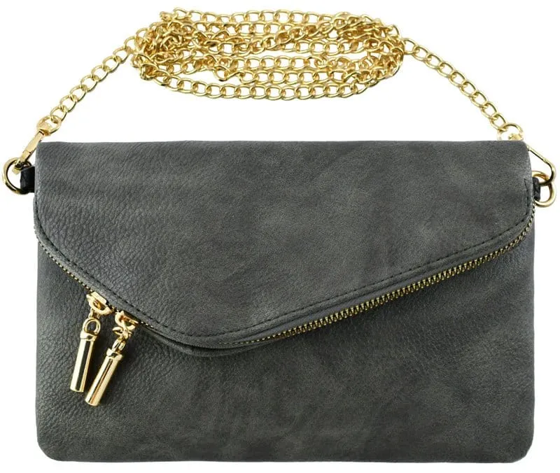 AD2585 Monogrammable Envelope Clutch/Crossbody Bag