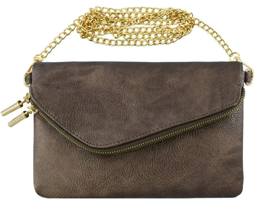 AD2585 Monogrammable Envelope Clutch/Crossbody Bag