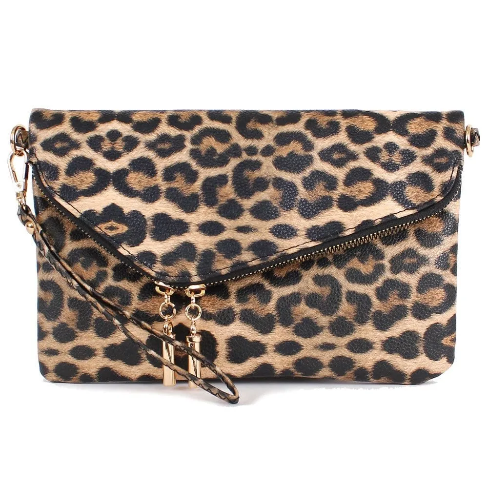 AD2585 Monogrammable Envelope Clutch/Crossbody Bag