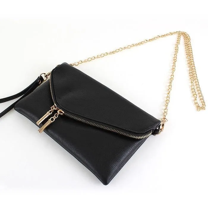 AD2585 Monogrammable Envelope Clutch/Crossbody Bag