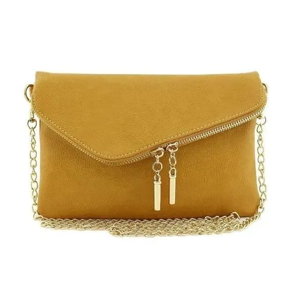 AD2585 Monogrammable Envelope Clutch/Crossbody Bag