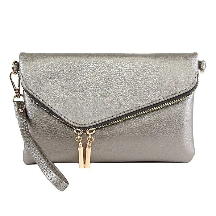 AD2585 Monogrammable Envelope Clutch/Crossbody Bag