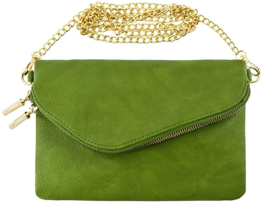 AD2585 Monogrammable Envelope Clutch/Crossbody Bag