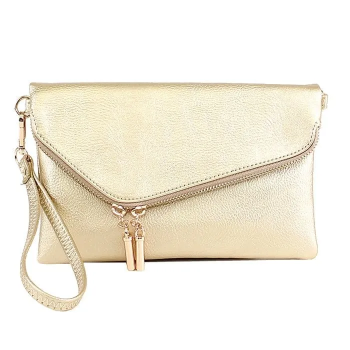 AD2585 Monogrammable Envelope Clutch/Crossbody Bag