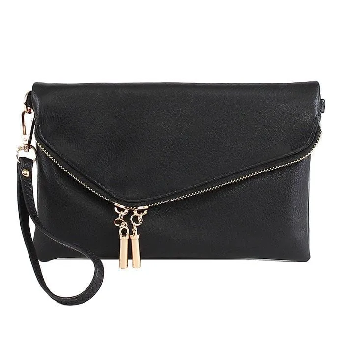 AD2585 Monogrammable Envelope Clutch/Crossbody Bag