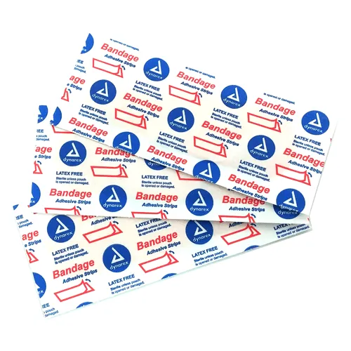 Adhesive Bandaids, Fabric & Plastic, 100/Box