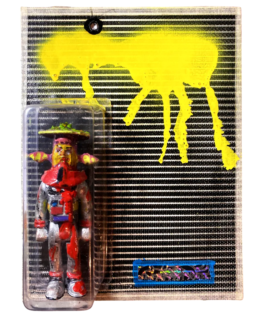 AEQEA Untitled Prehuman #1 Bootleg Resin Art Toy Custom Carded Figure