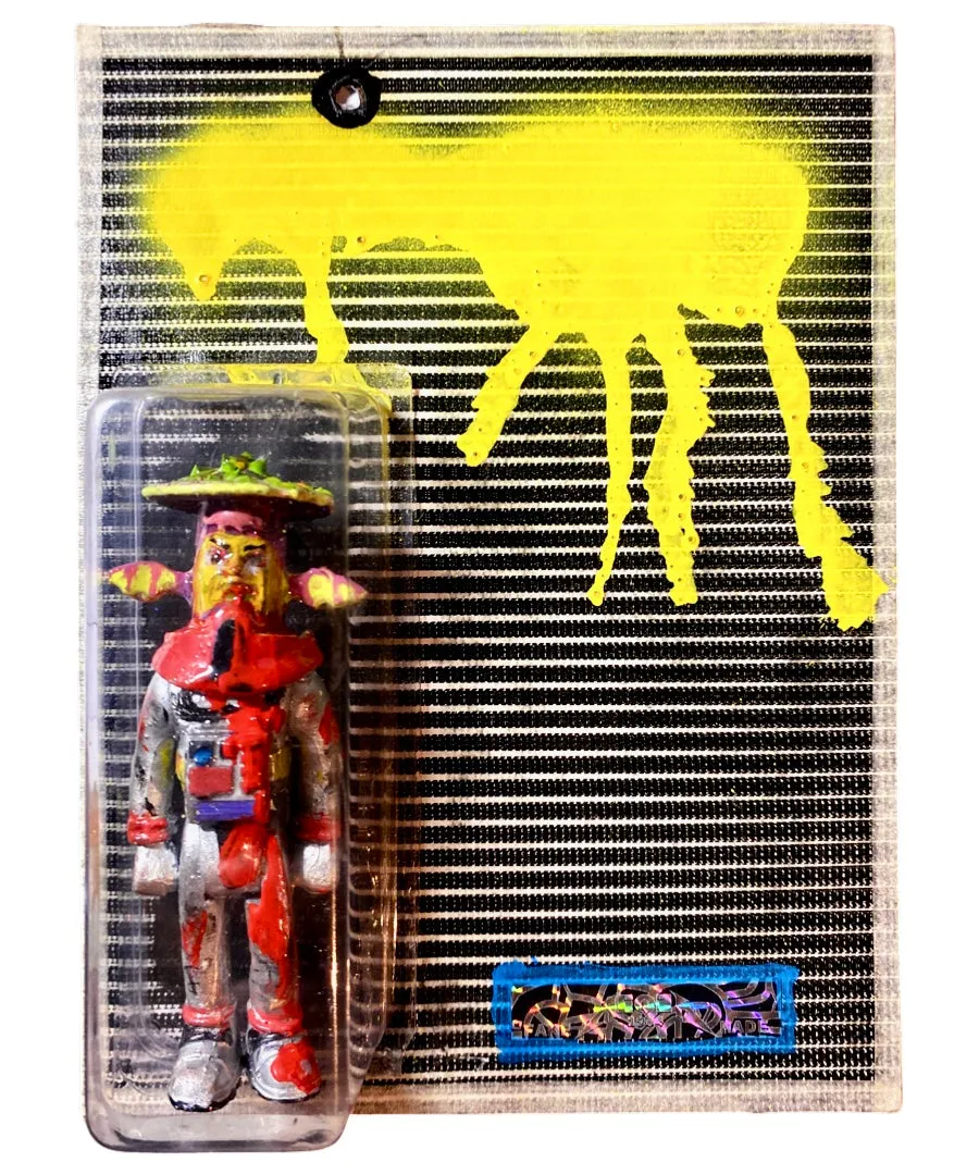 AEQEA Untitled Prehuman #1 Bootleg Resin Art Toy Custom Carded Figure