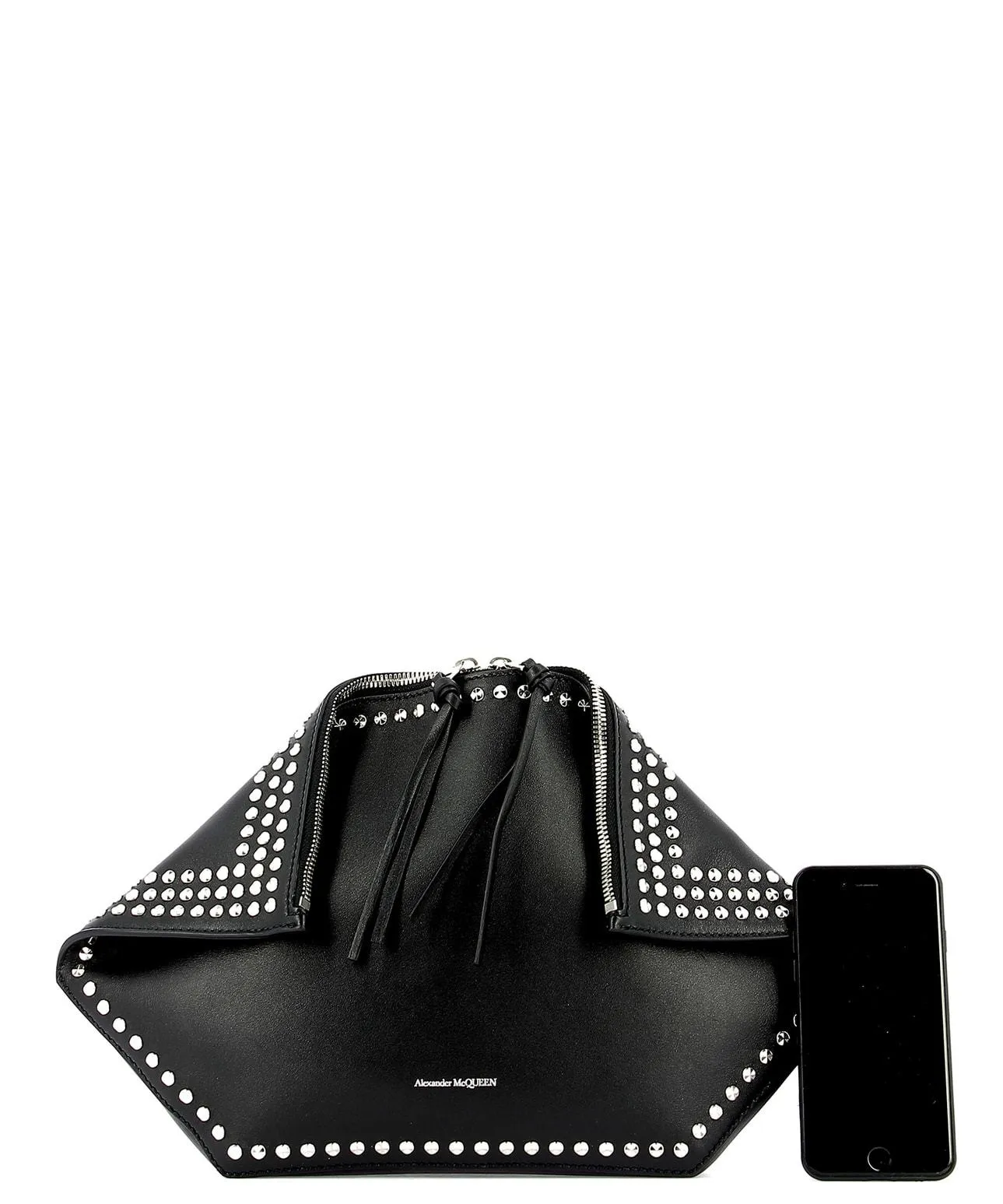 Alexander McQueen Logo Studded Clutch Bag