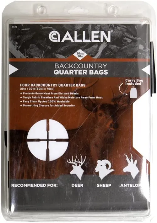 Allen Back Country Meat Bags 20x30in 4 Pack