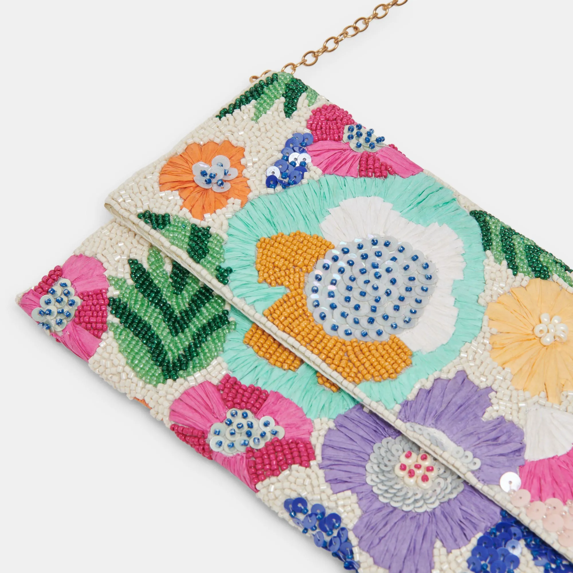 AMALFI CLUTCH PASTEL MULTI BEADED