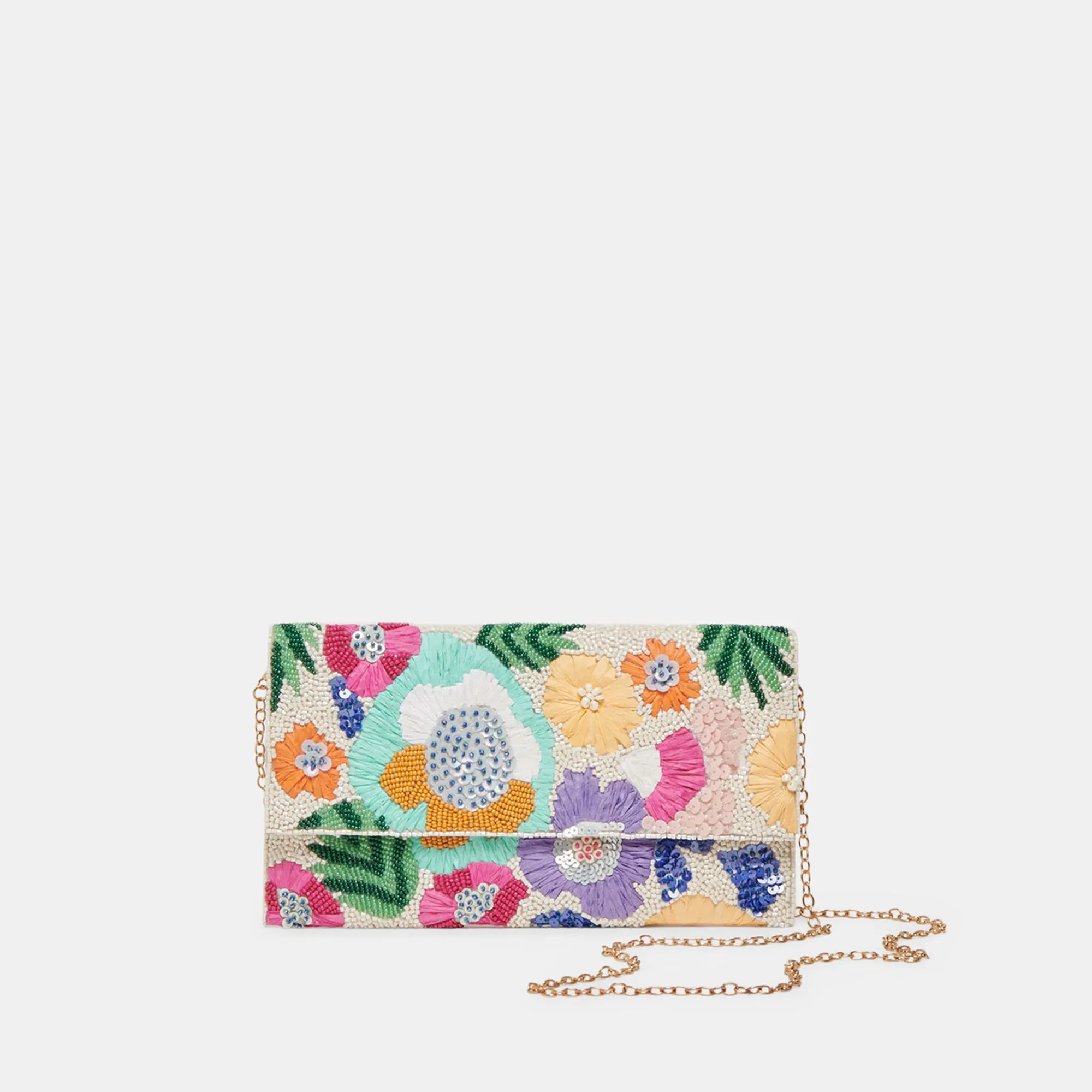 AMALFI CLUTCH PASTEL MULTI BEADED