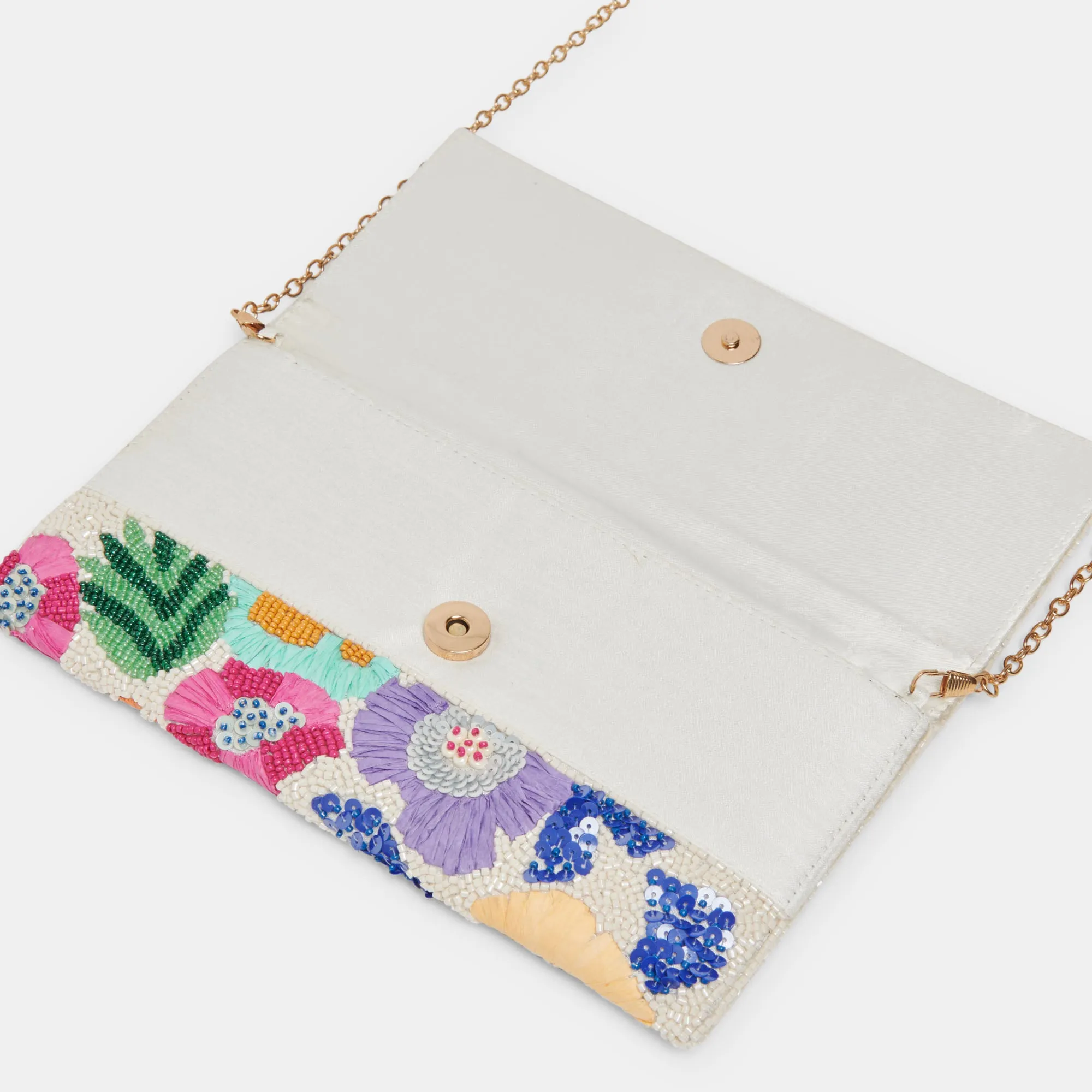 AMALFI CLUTCH PASTEL MULTI BEADED