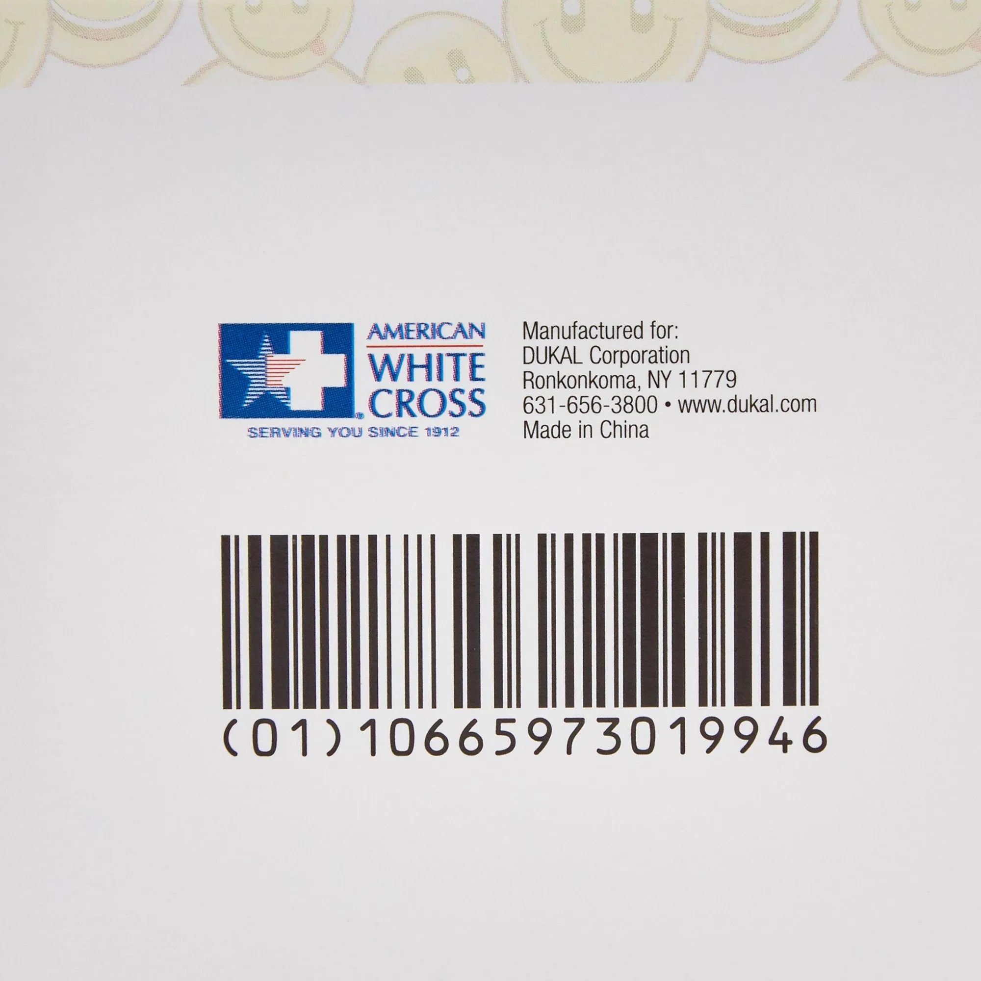 American® White Cross First Aid Emojis Kid Design Adhesive Strip, ¾ x 3 Inch