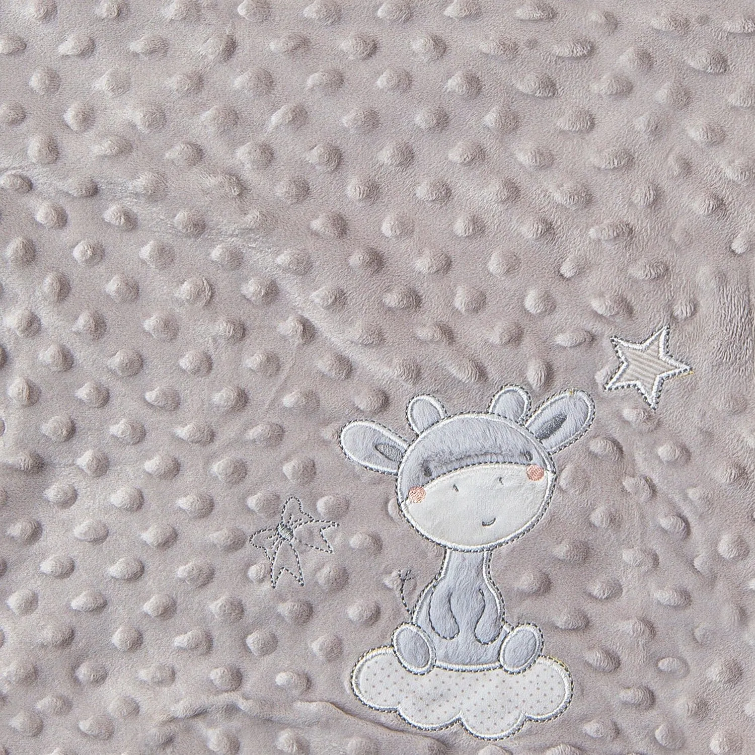 Animal Soft Reversible Bubble Blanket Grey