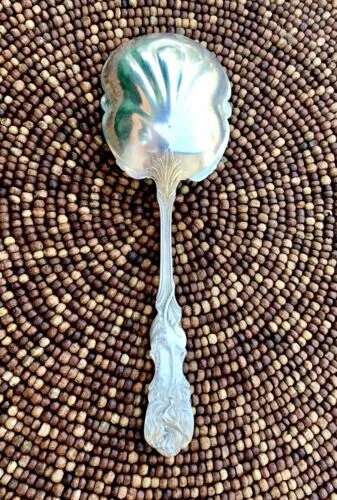 Antique Rare Ornate Lion Sugar Spoon Sterling Silver By Frank Smith Pat 1903