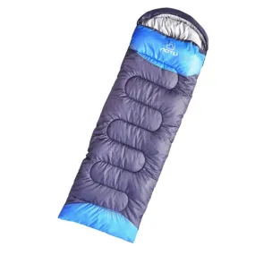 AOTU AT6101 1.3kg Outdoor Camping Stitchable Envelope Warm Sleeping Bag(Navy Blue)