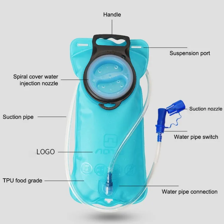 AOTU AT6603 2L TPU Outdoor Sports Drinking Water Bag (Blue)