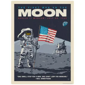 Apollo 11 First Man On the Moon Vinyl Sticker