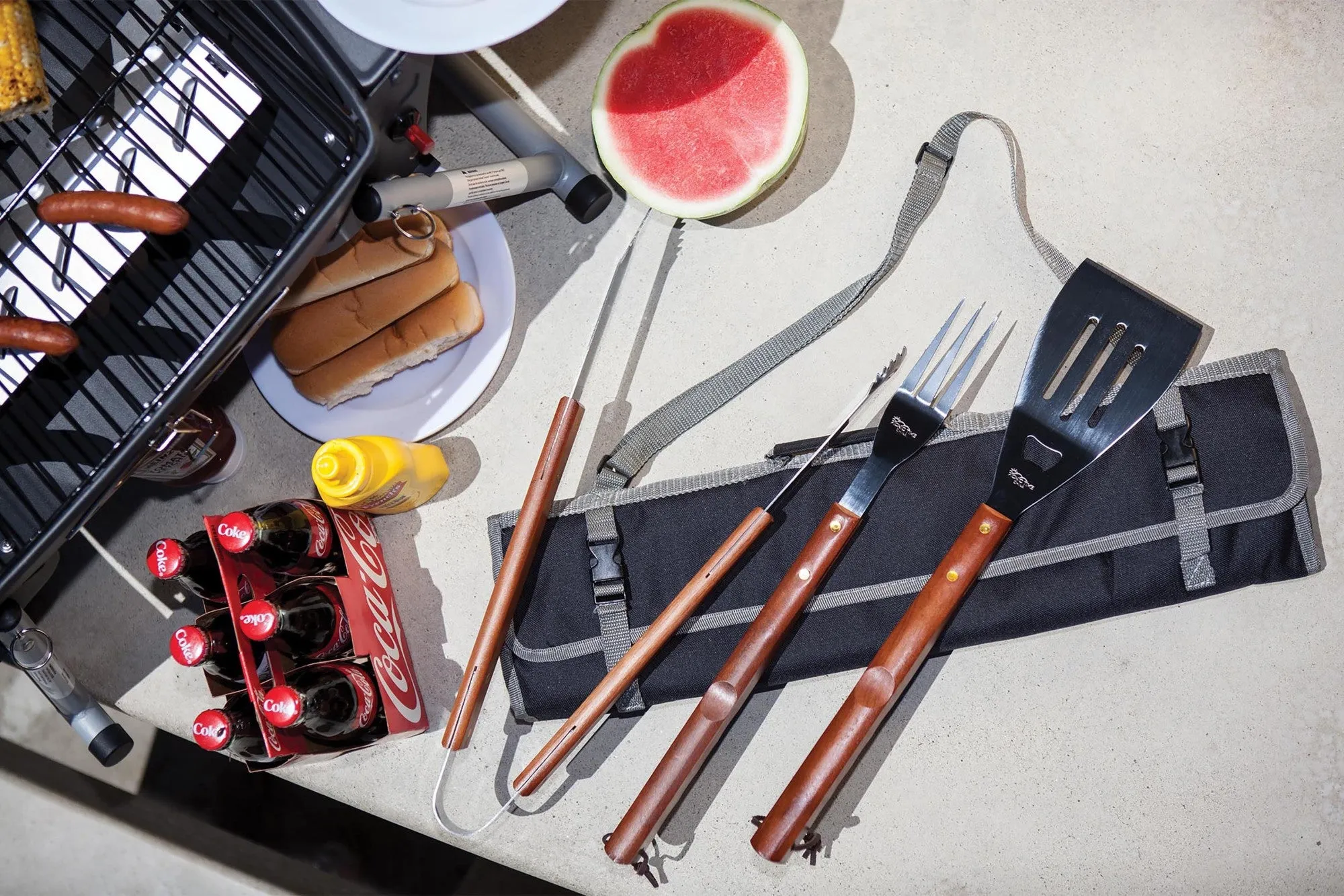 App State Mountaineers - 3-Piece BBQ Tote & Grill Set