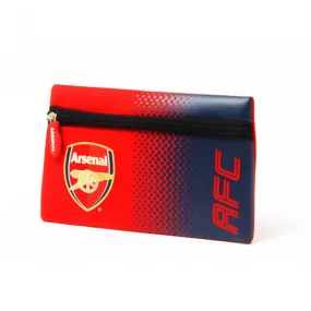 Arsenal FC Official Fade Football Crest Design Flat Pencil Case