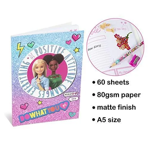 Barbie Colour Your Own Pencil Case Including Diary