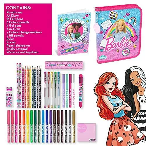 Barbie Colour Your Own Pencil Case Including Diary