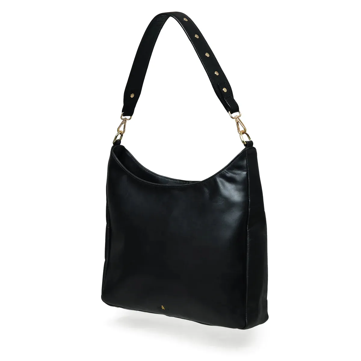 Bell & Fox Asam Hobo Bag-Black Leather