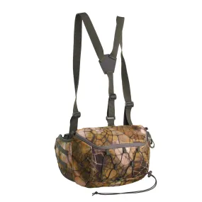 Belt hunting carry bag FURTIV low noise 10 l camouflage SOLOGNAC