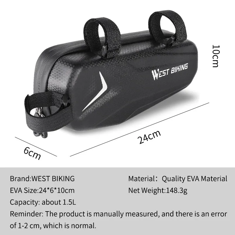 Bicycle Frame Bag Waterproof MTB Road Bike Bag Top Tube 6-7.2 Inch Touch Screen Phone Bag Case Cycling Accessories